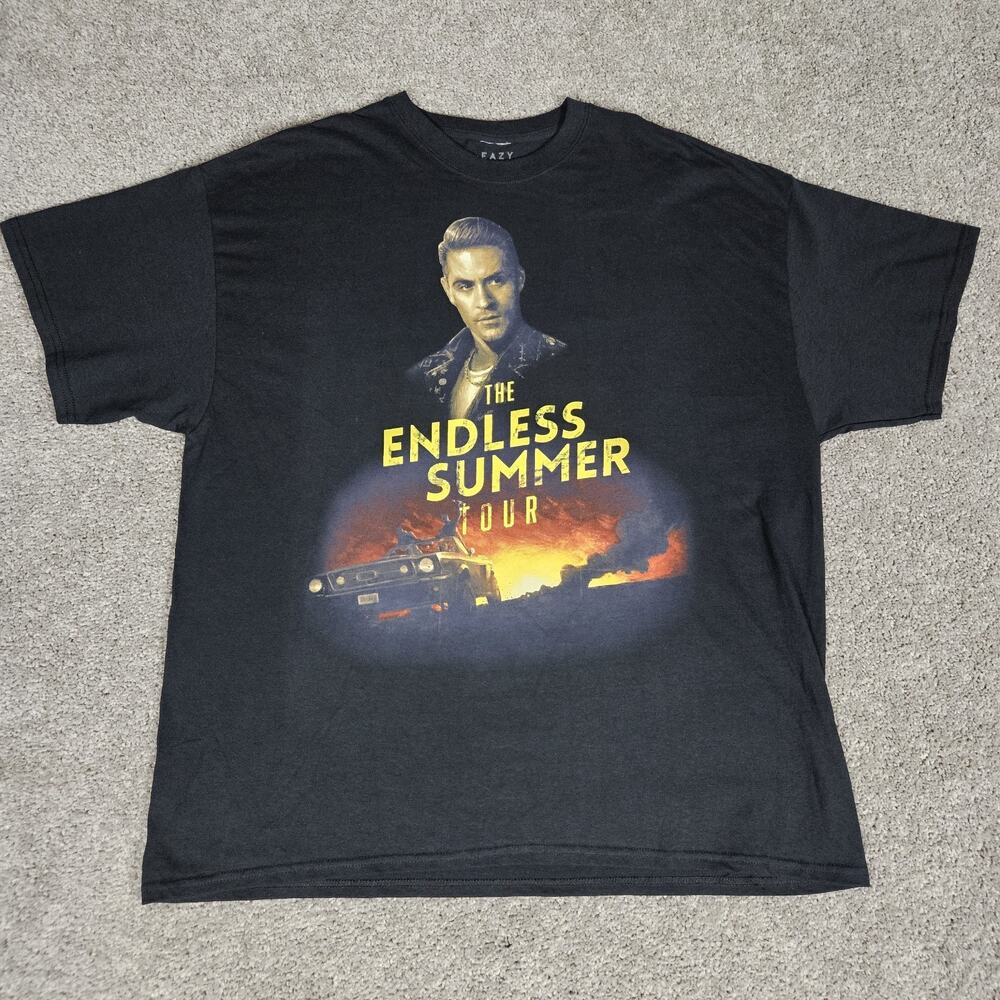 G-Eazy Shirt Adult 2XL Black T-Shirt The Endless Summer Tour Rapper